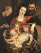 Peter Paul Rubens The Sacred Family with Holy Isabel oil painting picture wholesale